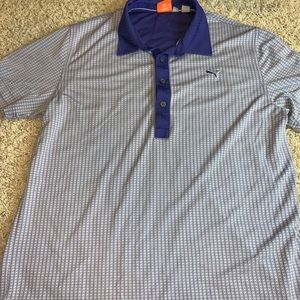 Puma golf polo dotted pattern